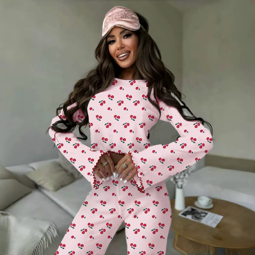 пижамы со штанами,женская пижама,пижамы женски,пижама женская с брюками,пижама женская со штанами и рубашкой с сердечками knopkaland