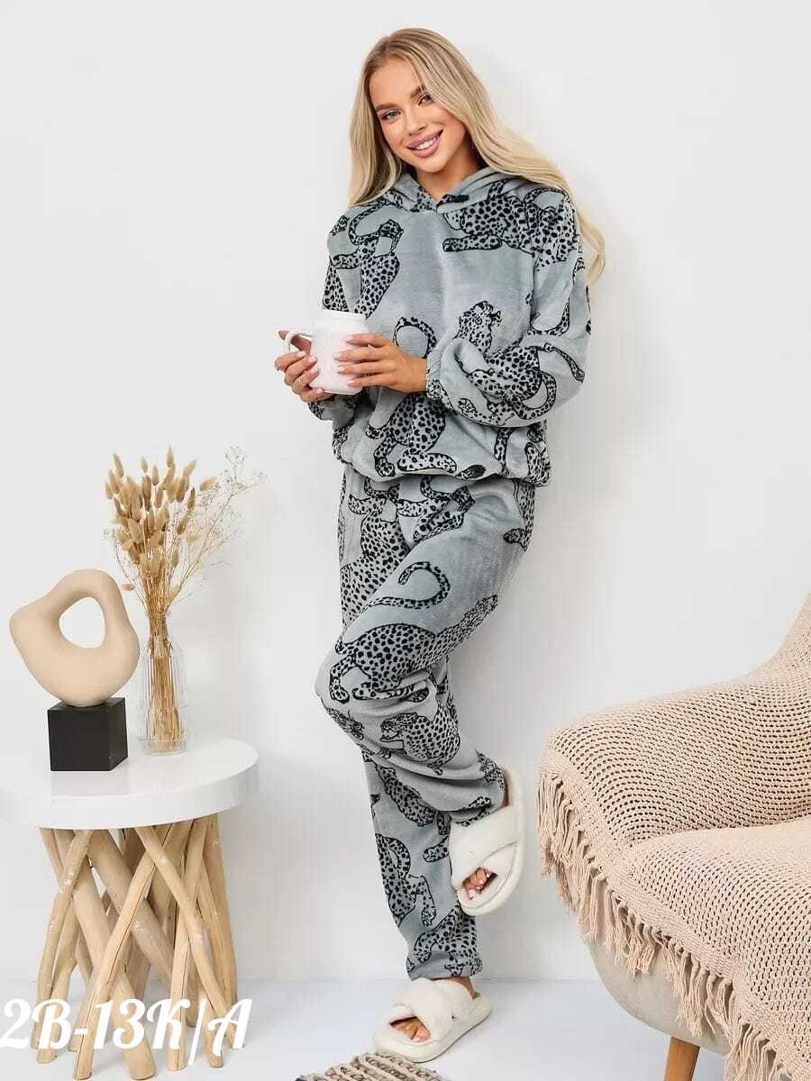 теплая пижама женская,пижама домашний костюм,пижама со штанами теплая домашняя,пижама со штанами теплая домашняя с капюшоном,зимняя пижама