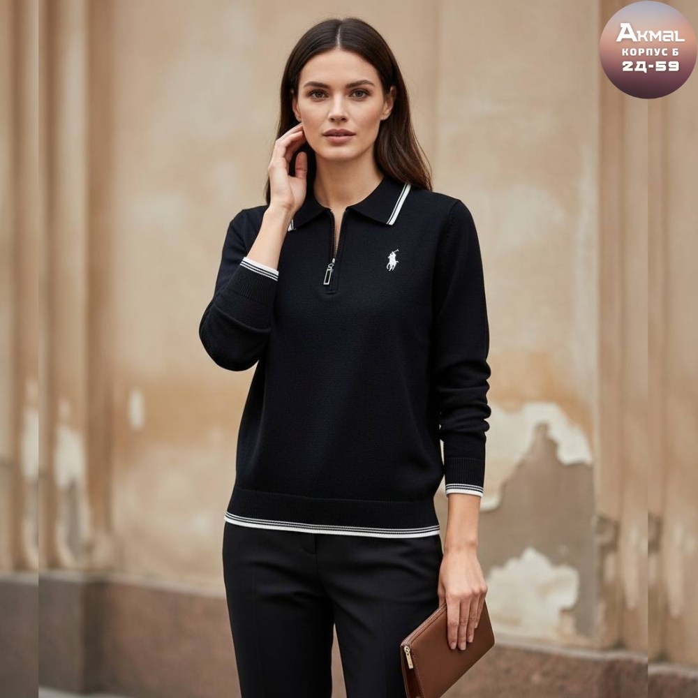 джемпер,женский джемпер поло,голубой джемпер,джемпера женские,кофта женская