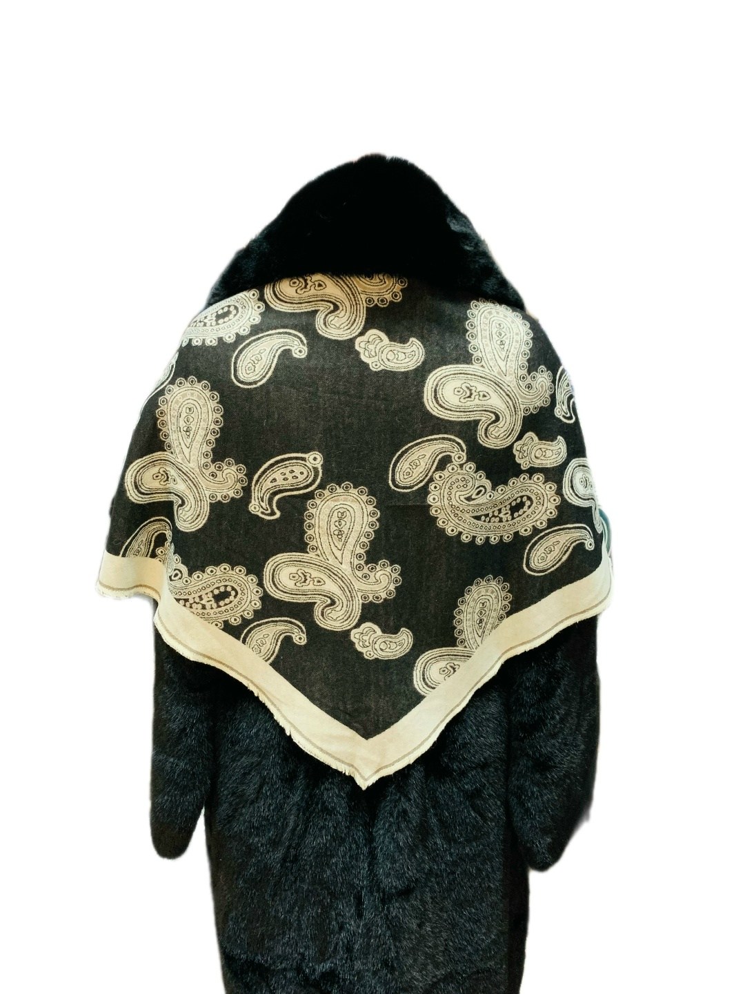 теплые шарфы,платок с мехом,палантин с мехом,шарфы и платки,шарф с принтом