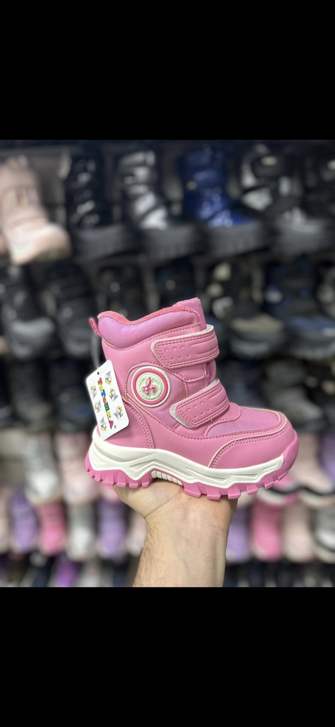 детские зимние ботинки,ботинки tom&miki ж цвет розовый размер 24,,детская ,ботинки детские