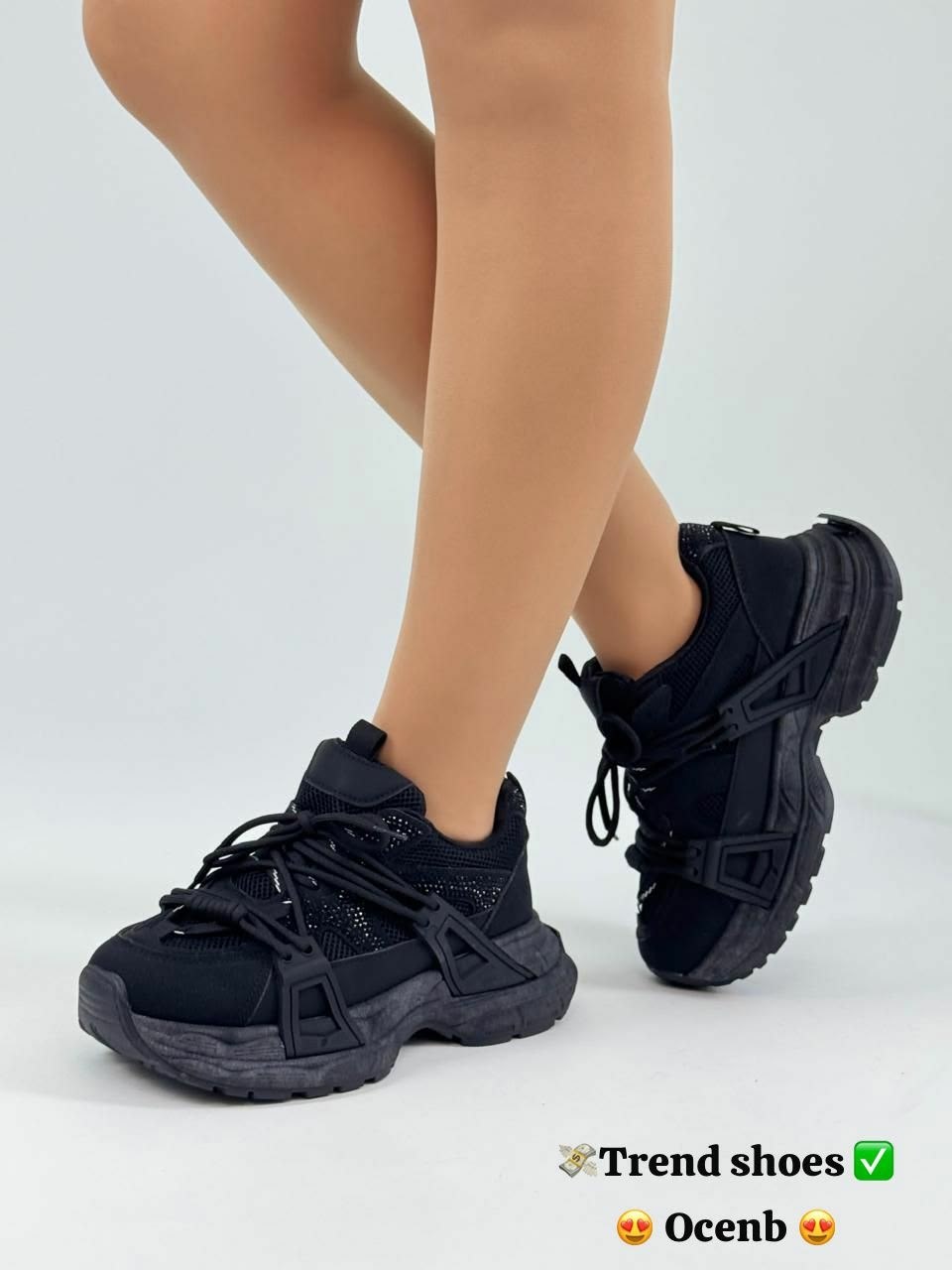 кроссовки женские,,кроссовки черные,модные женские кроссовки на платформе с массивной подошвой 2025 года,чёрные женские кроссовки