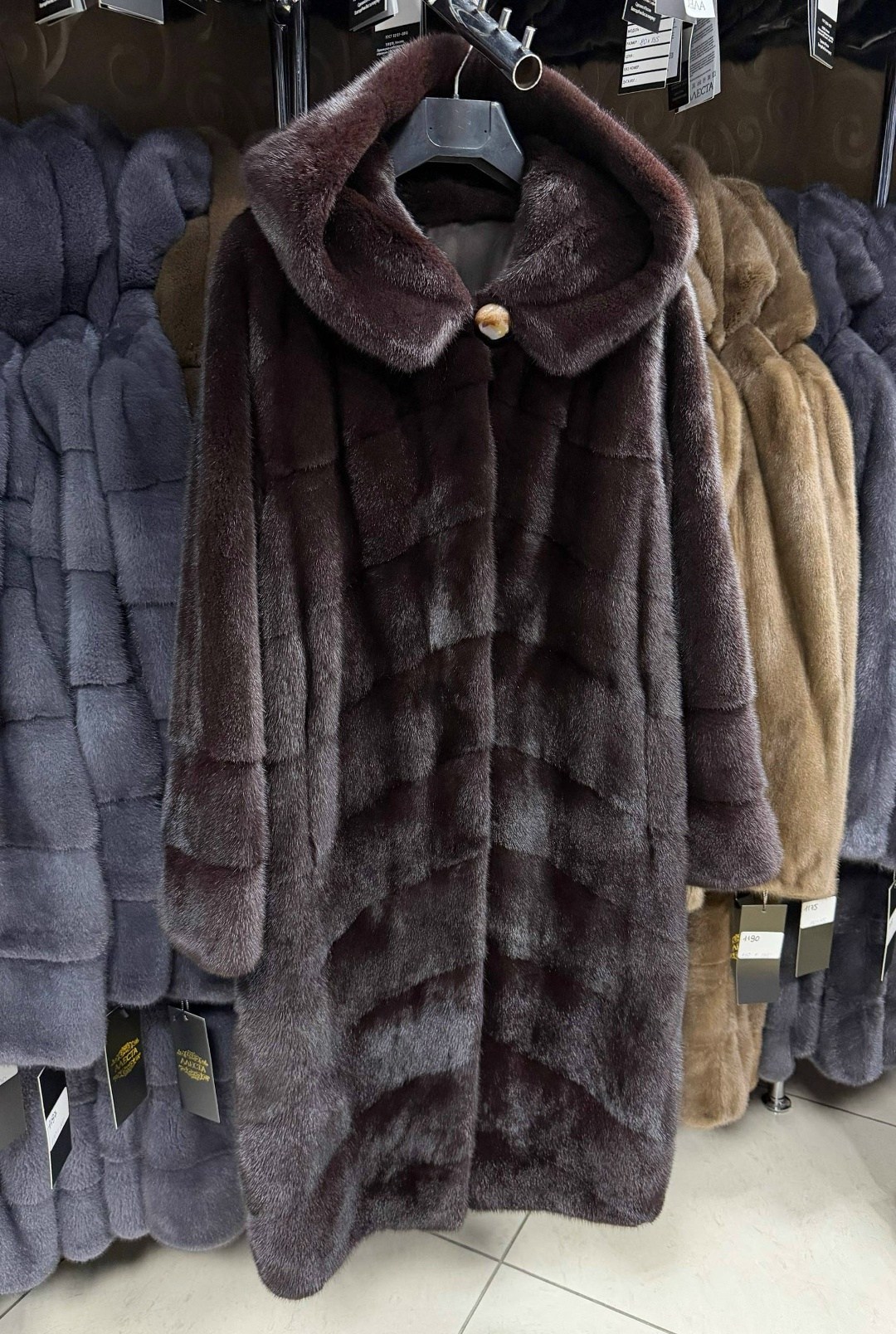 шубка из меха европейской норки с капюшоном цвет лаванда,шубка из меха европейской норки с капюшоном трансформер,шуба норковая с капюшоном,шубка из меха европейской норки с капюшоном,норковая шуба