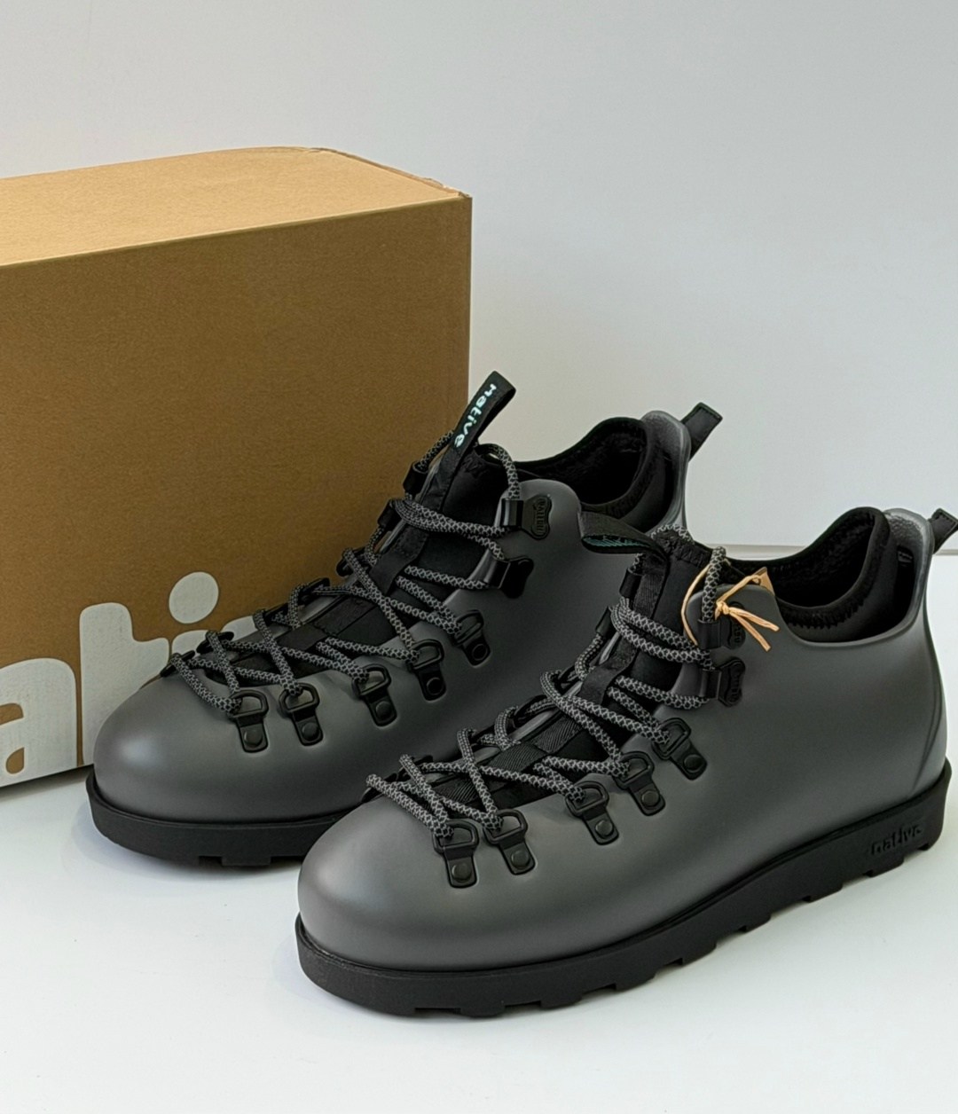 ,ботинки native fitzsimmons citylite,ботинки native,мужские ботинки native,ботинки native fitzsimmons jiffy black