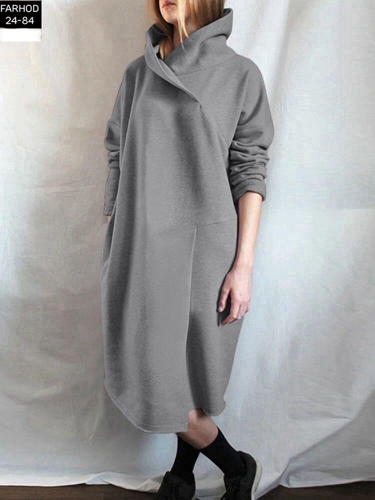 платье из футера оверсайз,теплое платье из футера,платье из футера,платье трикотажное теплое из футера,трикотажное теплое платье