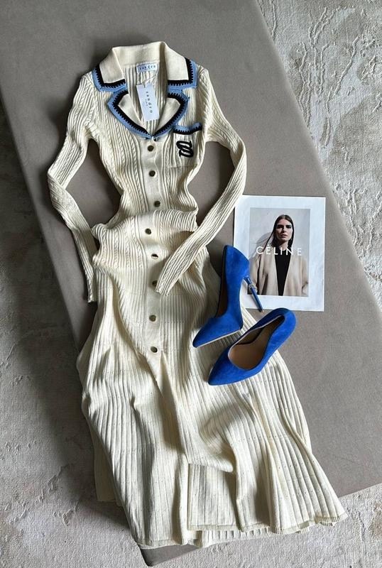 стильное платье,трикотажное платье,платье лапша,платье с воротником,платье женское