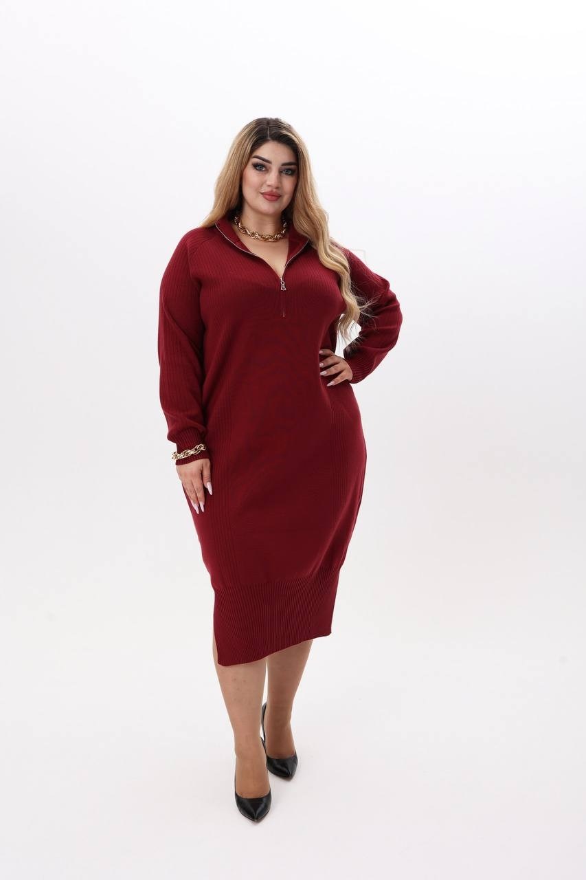 вязаное платье,трикотажное платье,платье вязаное женское,платье бордовое,теплое платье