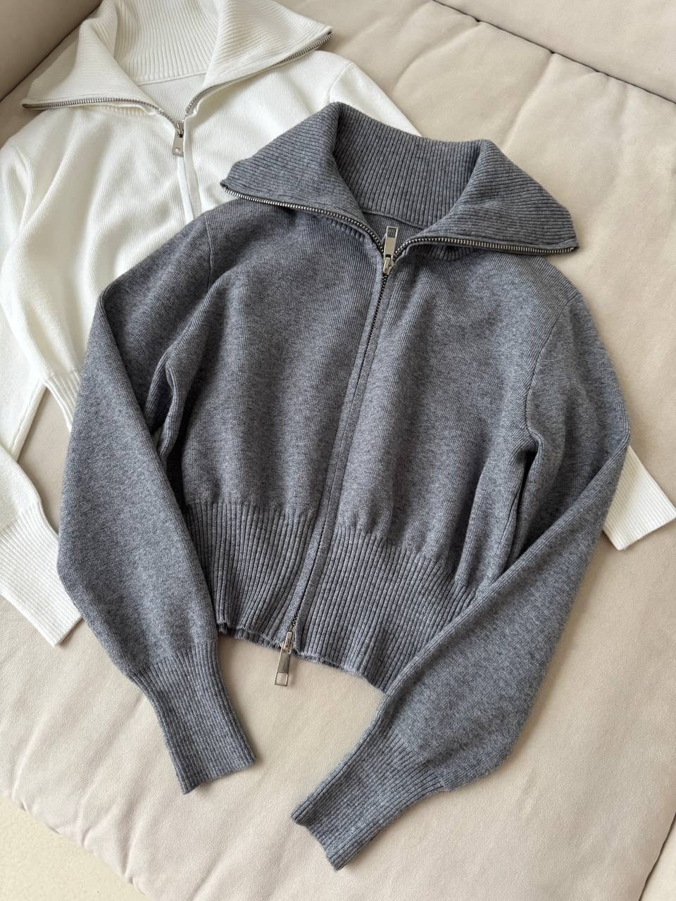 бомбер вязаный на молнии glamtop,кардиган на молнии вязаный,кардиган,кофта на молнии,свитер женский на молнии