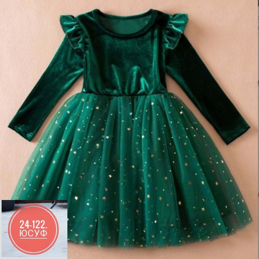 платье для девочки,новогоднее платье,платье для малыша,изумрудное платье для девочки,платье детское на нг