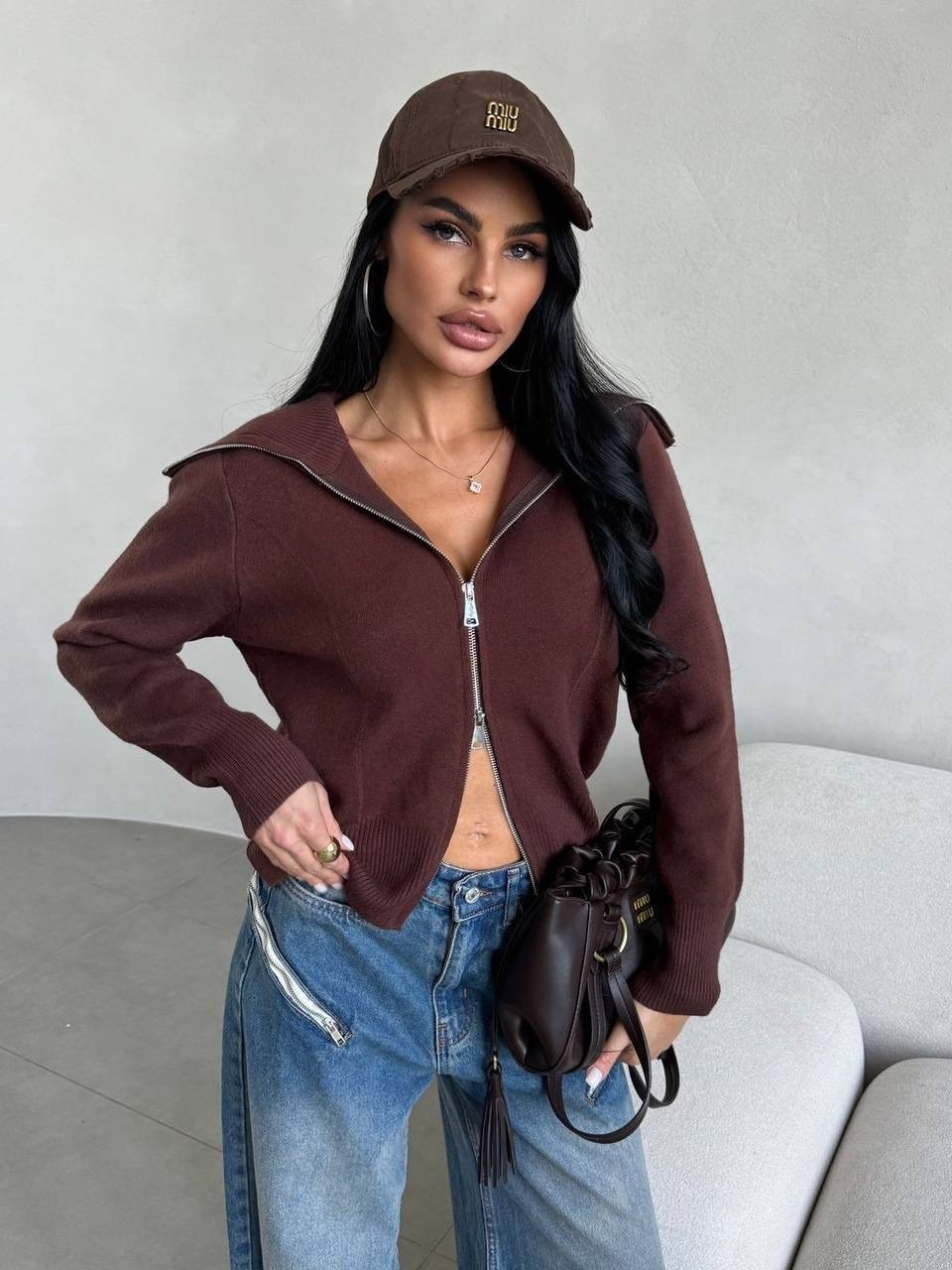 женская кофта,кардиган кофта,кофта на молнии,кофта на молнии полностью и стойка воротник,кардиган на молнии