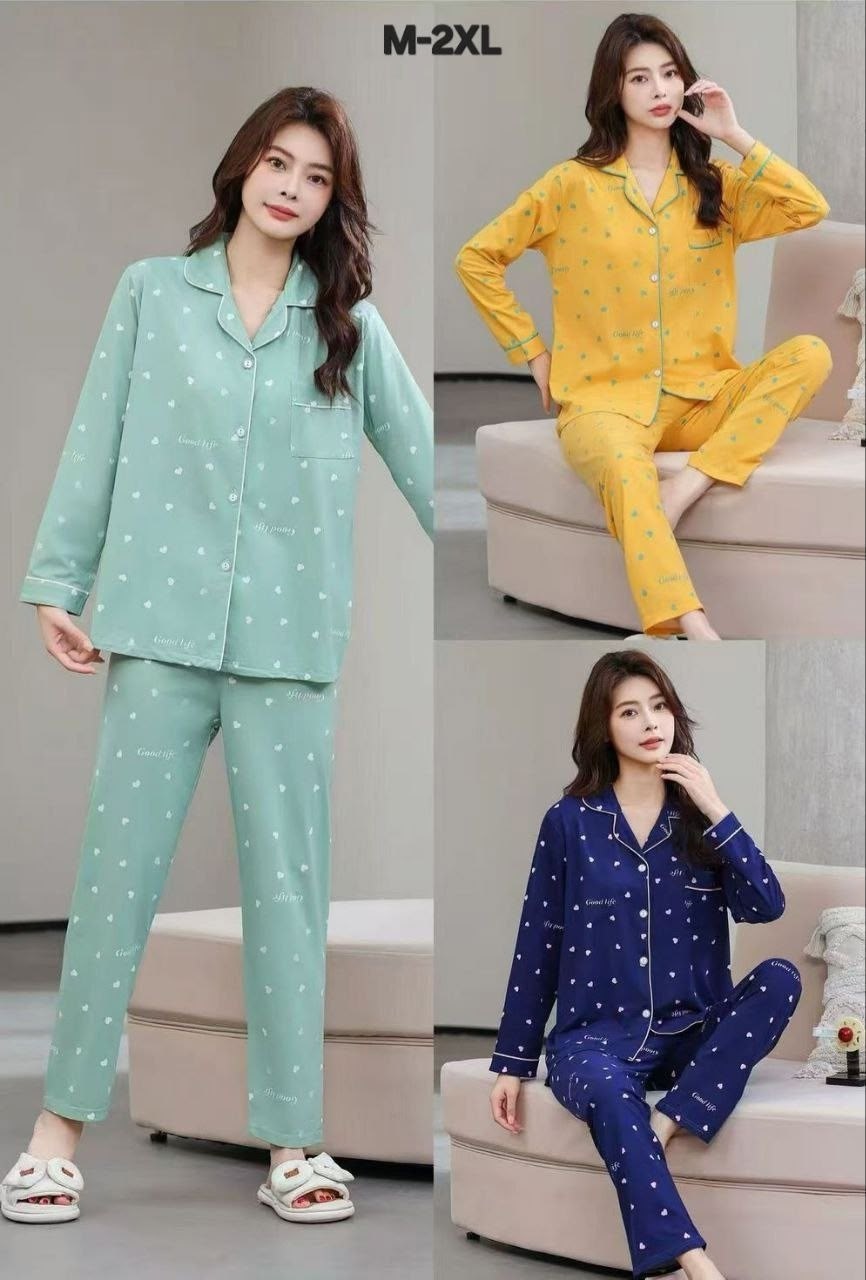 пижама в сердечко женская,пижамы для женщин,женские пижамы из полиэстера с сердечком,пижама женская с принтом сердца,пижама женская из высококачественного мягчайшего хлопка с принтом сердечки