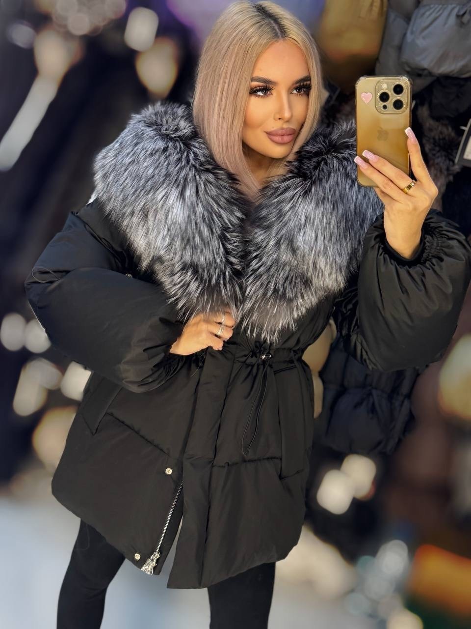 пуховик с чернобуркой,куртка - пуховик с мехом чернобурки city furs,пуховик с натуральным мехом,пуховик с мехом,пуховик женский с натуральным мехом