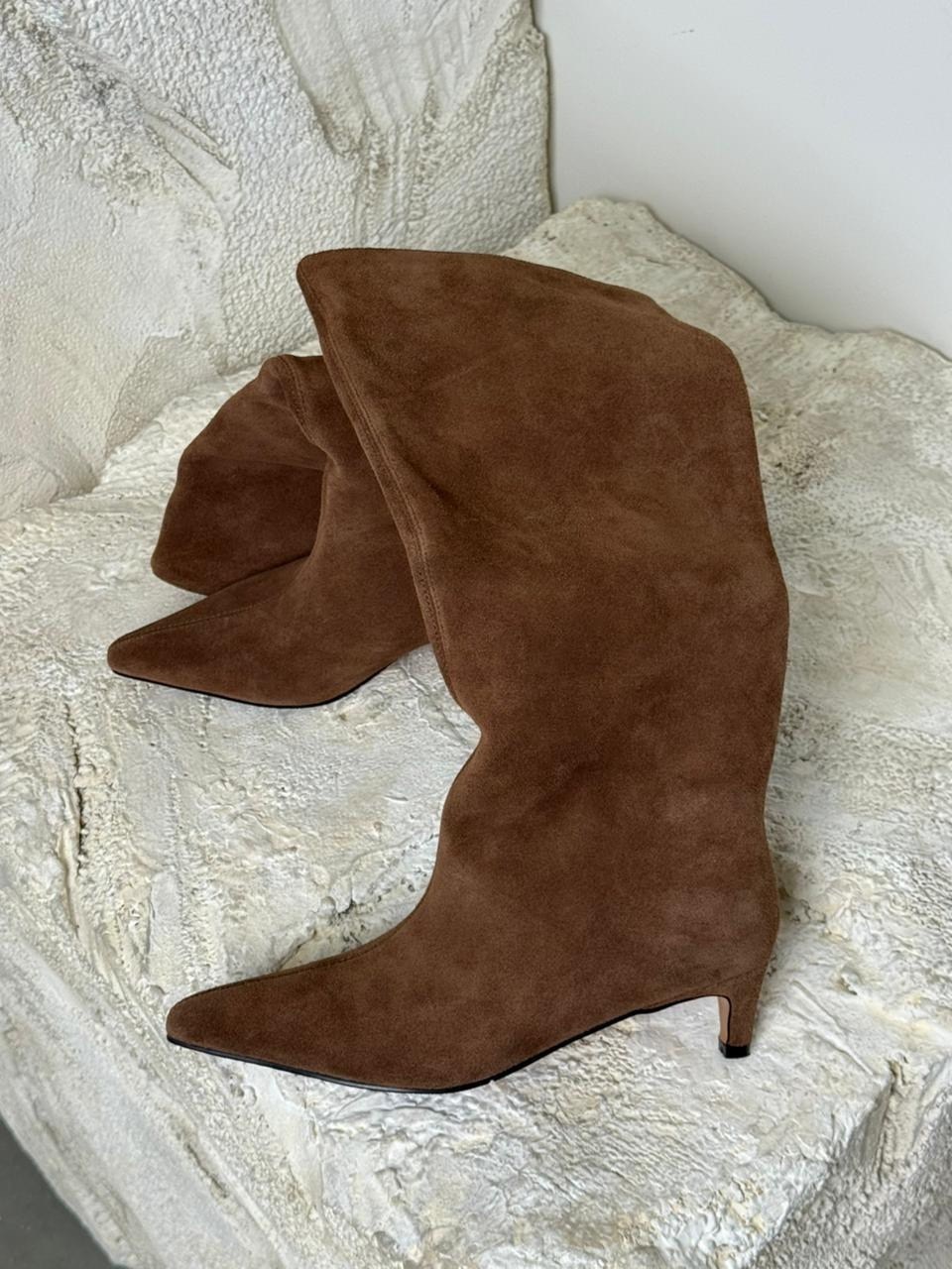 замшевые сапоги,сапоги осенние на маленьком каблуке gh collection,женские сапоги,сапоги,сапоги демисезонные на каблуке натуральная замша londri