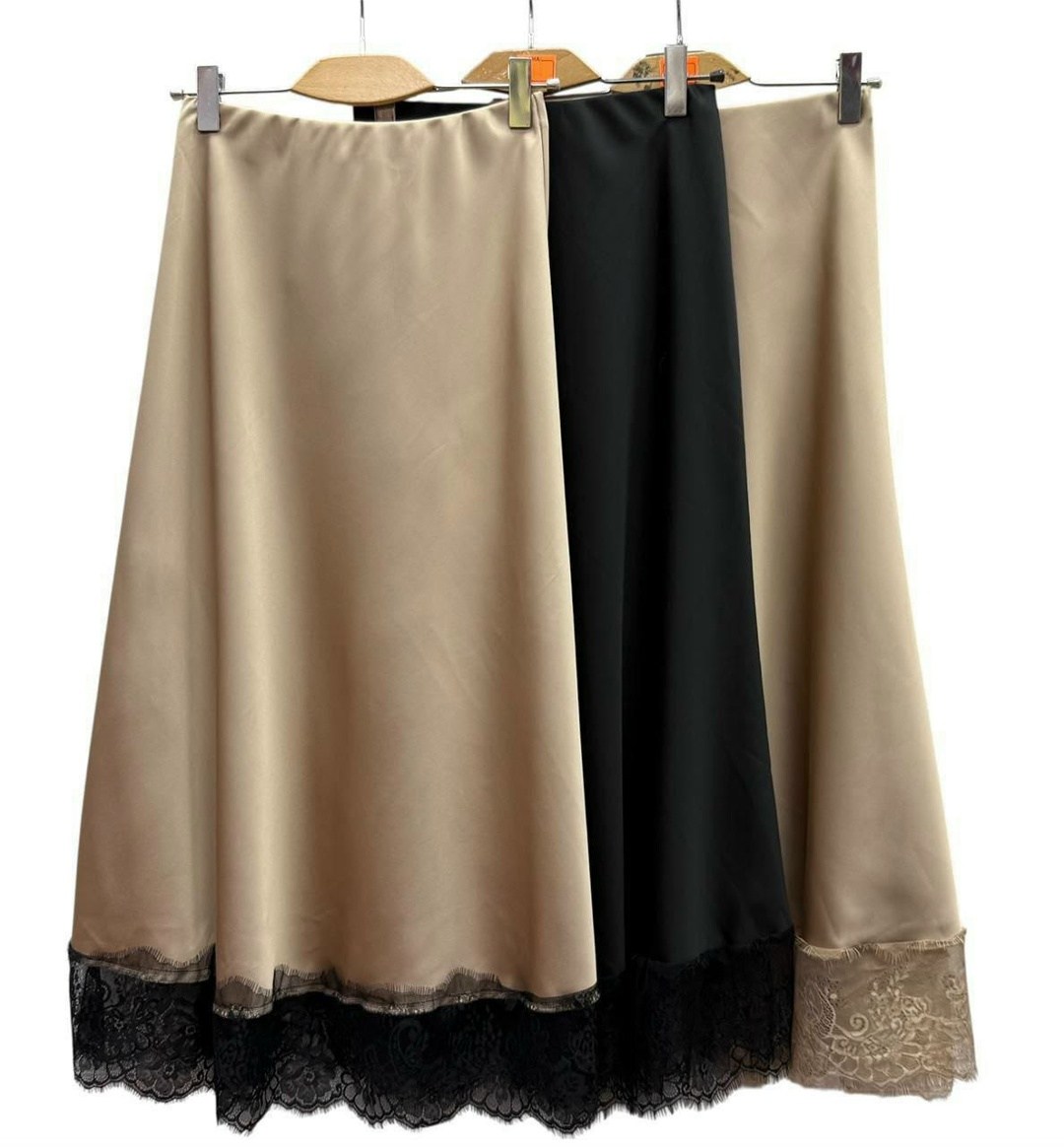 юбка с кружевом,юбка с кружевами,юбка черная с кружевом,атласная юбка с кружевом,юбка женская