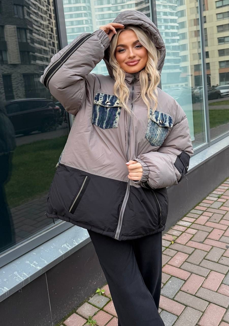 куртка оверсайз,стильная куртка,куртка,женская куртка,куртка оверсайз с капюшоном осенняя okxana utova brand