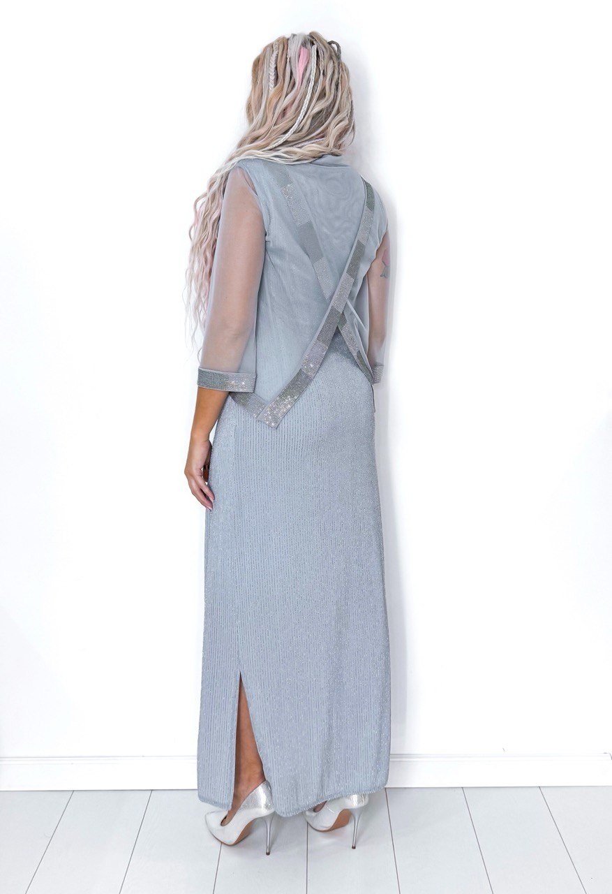 костюм с платьем,платье,нарядное платье,костюм,длинное платье