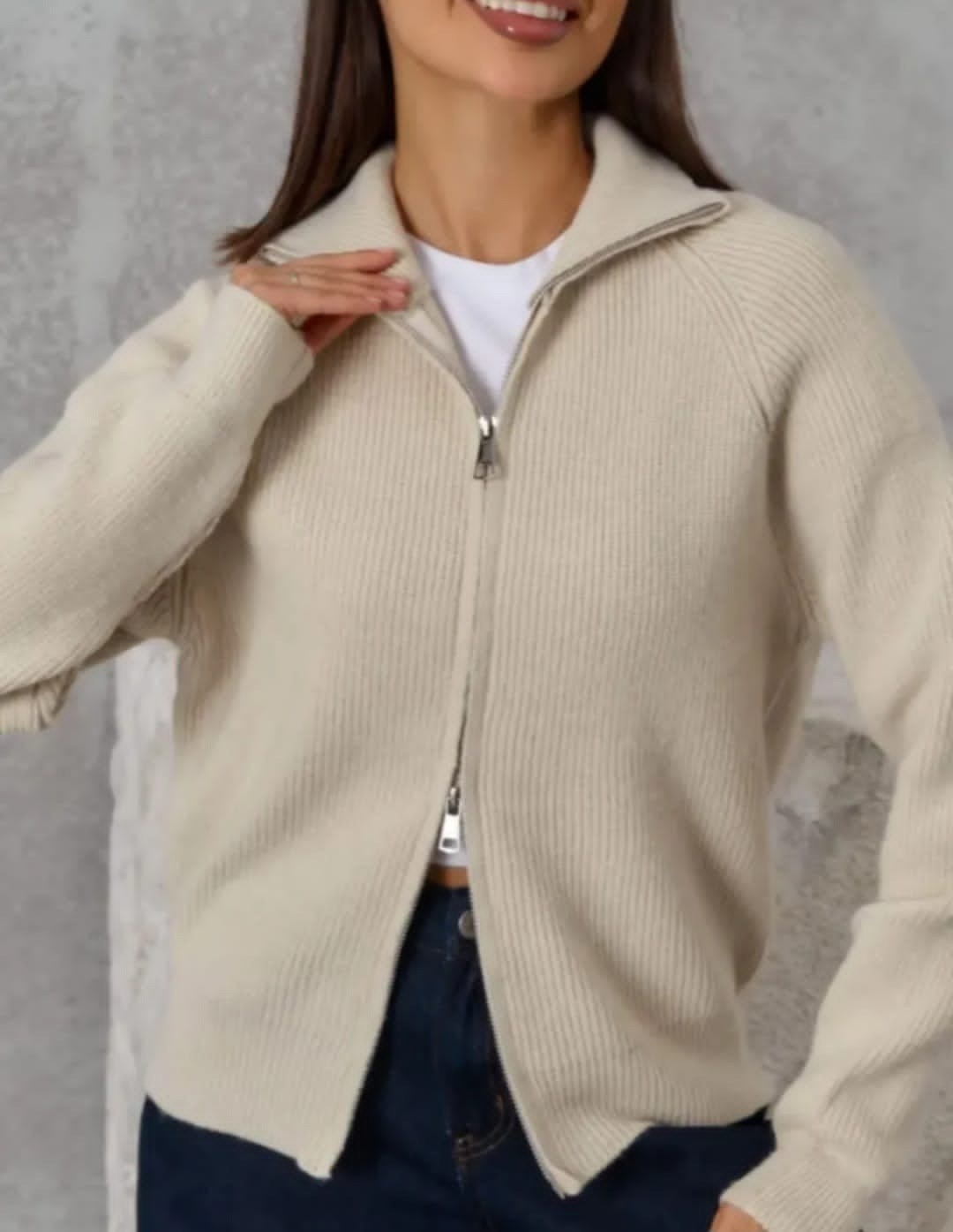 свободный повседневный вязаный кардиган из 100% шерсти,кашемировый вязаный кардиган с двойной молнией и капюшоном,вязаные кардиганы,женский трикотажный кардиган на молнии,женский вязаный кардиган