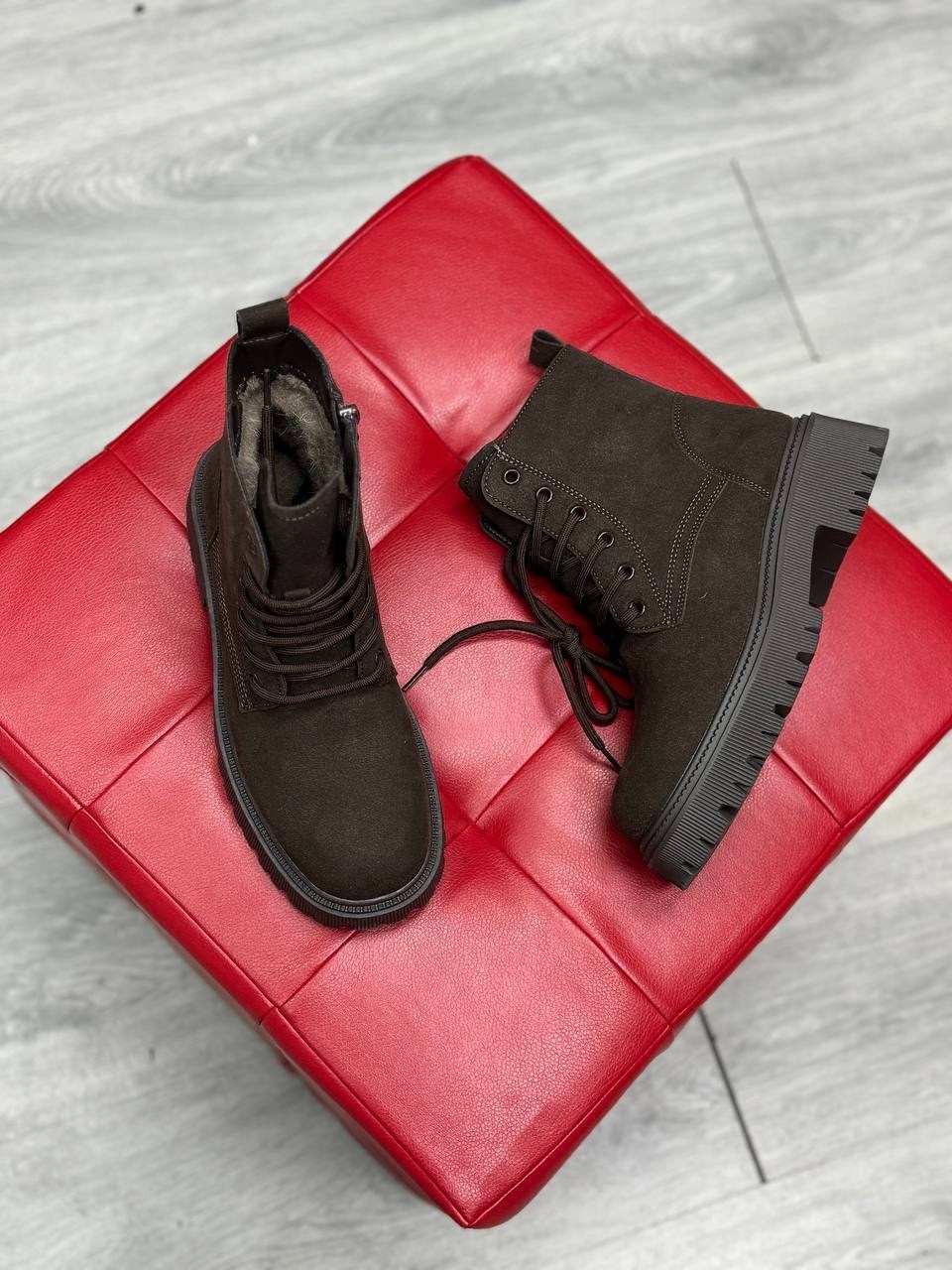 ,ботинки демисезонные натуральная замша на шнуровке reversal,ботинки,женские ботинки,женская