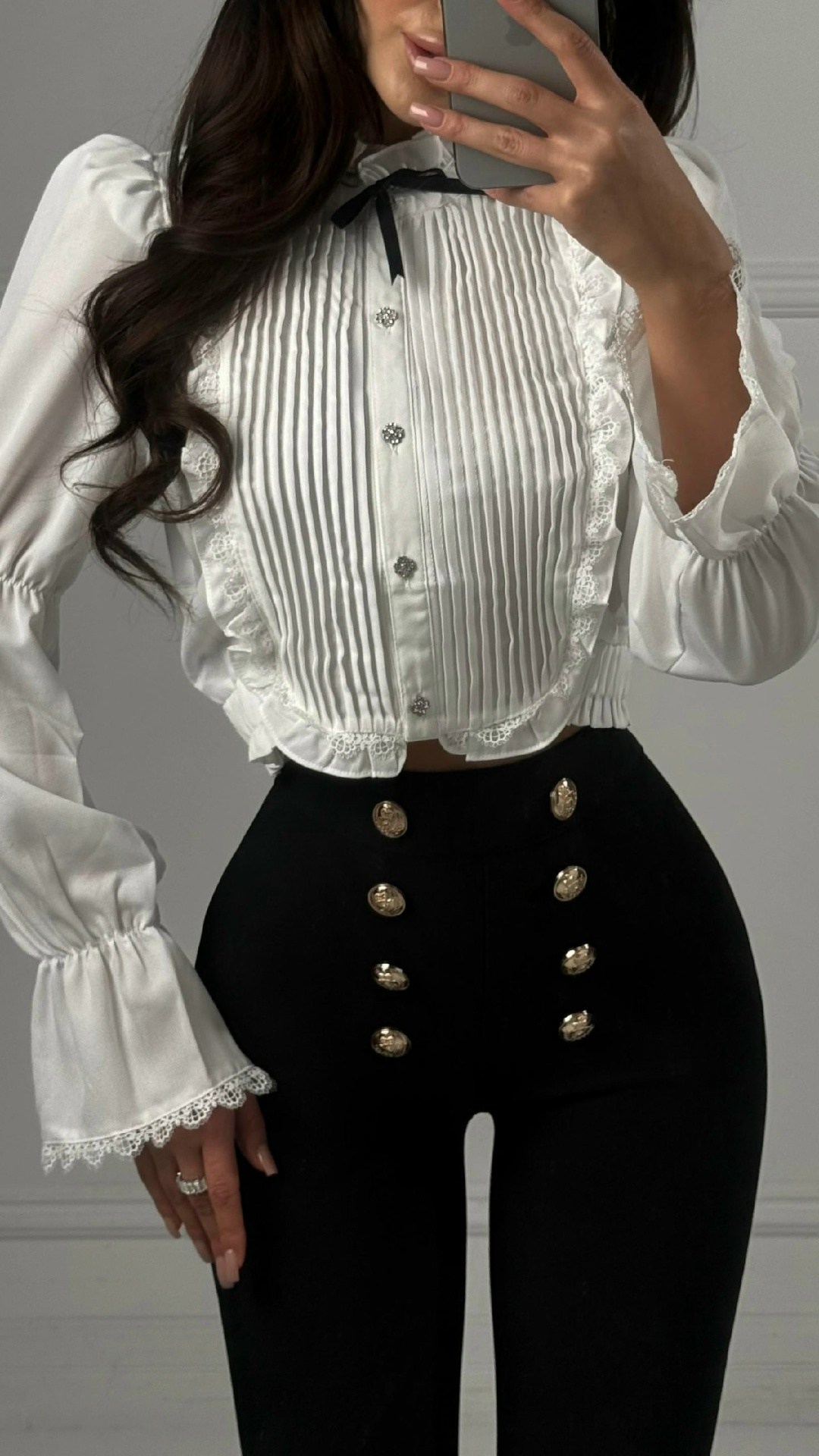 стильная блузка,одежда в стиле,блузка с оборками,женская блузка
