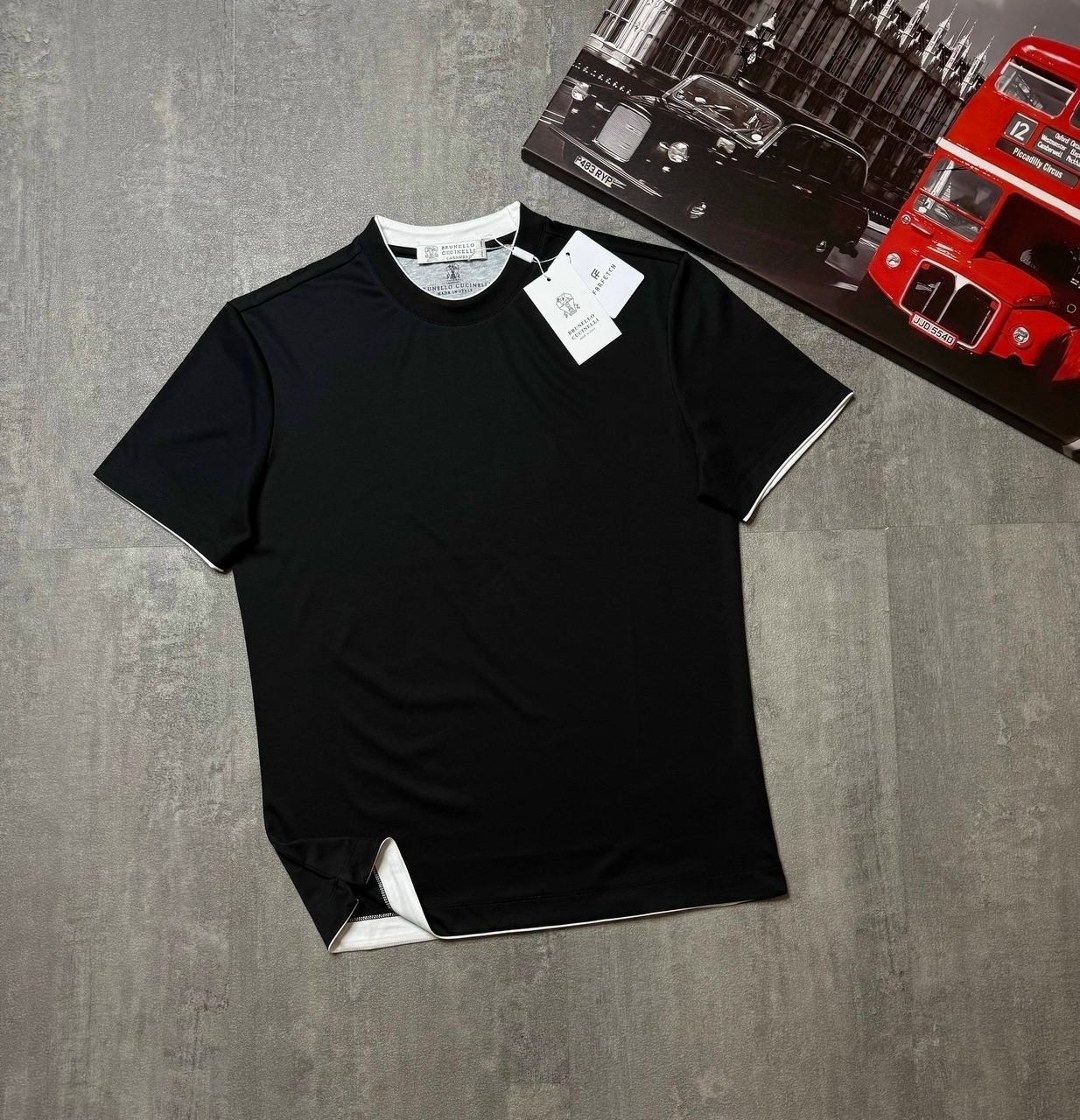 мужские футболки brunello cucinelli,футболка мужская,футболка,футболка темно синяя