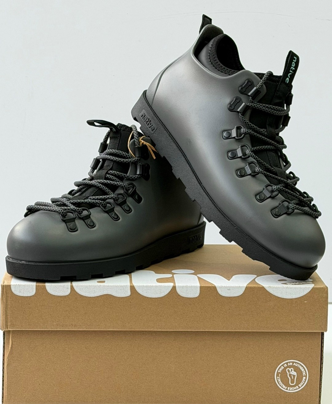 ,ботинки native fitzsimmons citylite,ботинки native,мужские ботинки native,ботинки native fitzsimmons jiffy black