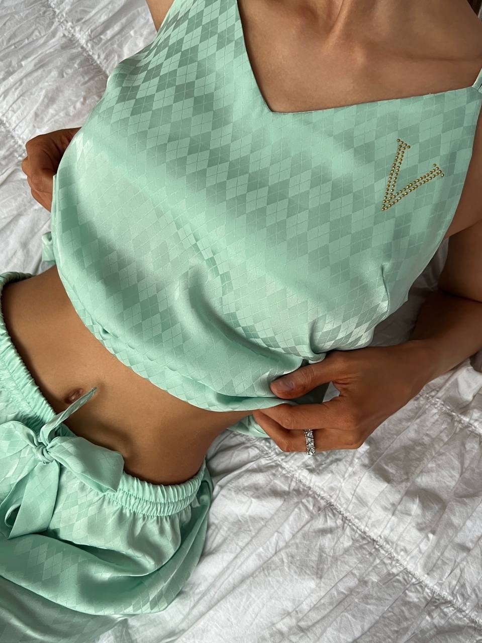 пижама комплект,пижама женская атласная,пижамы женски,пижама женская 1167 голубая s,пижама женская