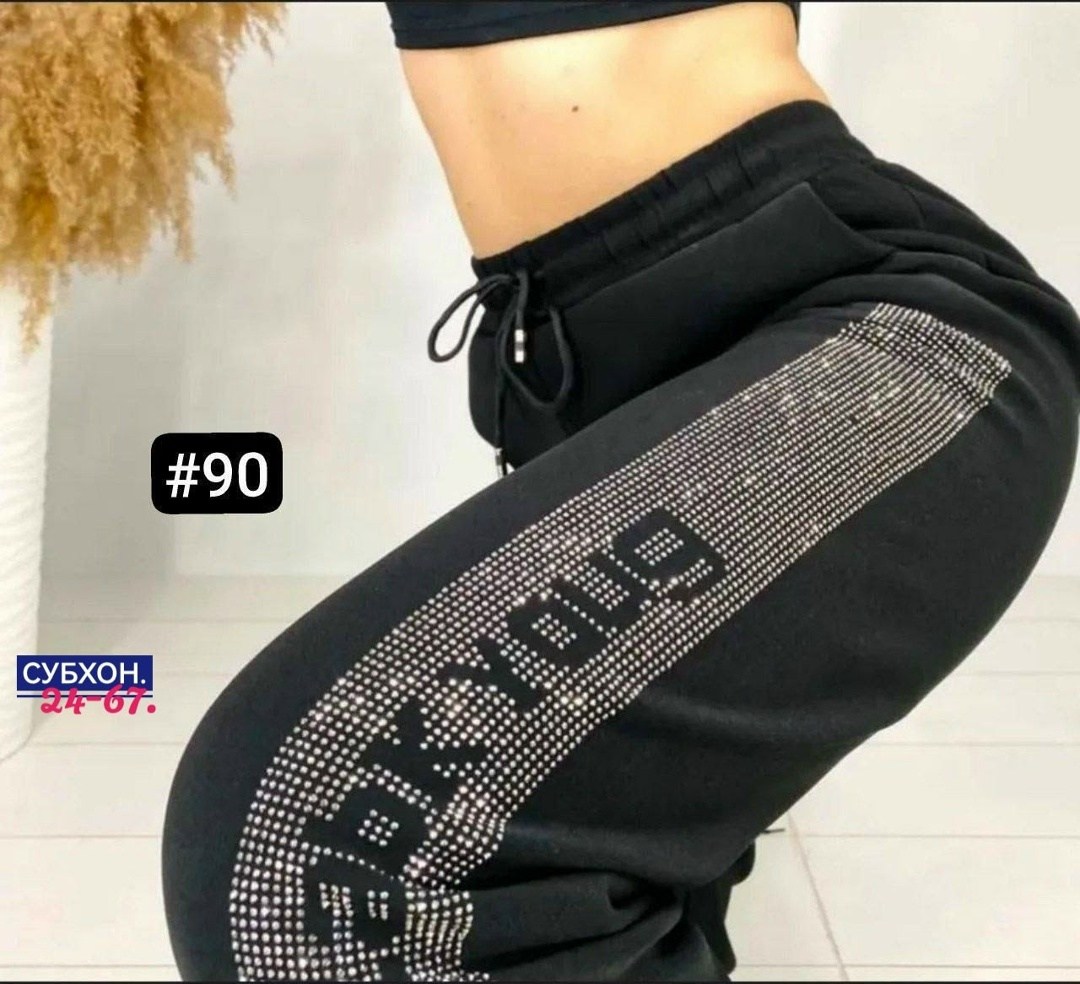 спортивные штаны со стразами,cпортивные штаны женские,спортивные брюки джоггеры со стразами anhthu boutique,спортивные брюки утепленные (на меху) лампас из страз,брюки спортивный джоггеры