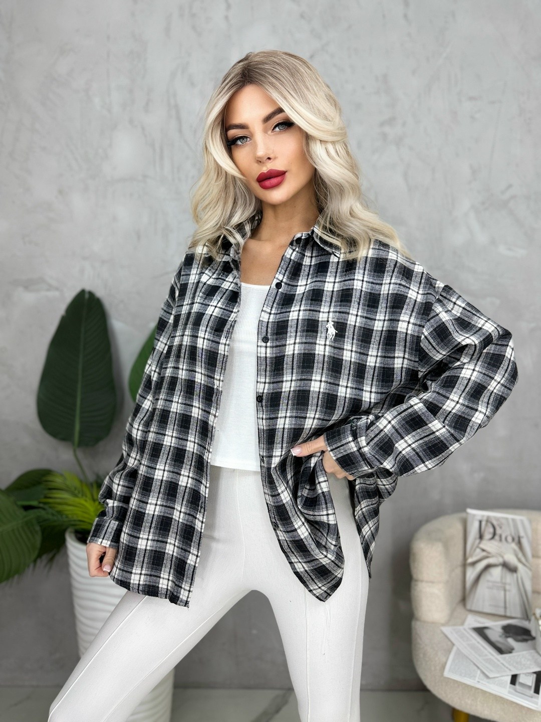 рубашка в клетку оверсайз удлиненная marybeth,рубашка женская в клетку оверсайз,женская рубашка в клетку,рубашка в клетку,женские рубашки