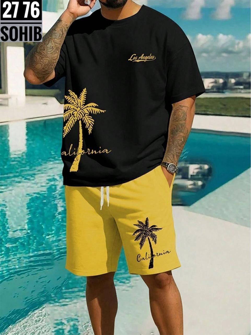 спортивный костюм летний мужской,костюм шорты футболка мужской,футболка и шорты комплект,мужской костюм с шортами,мужская мода