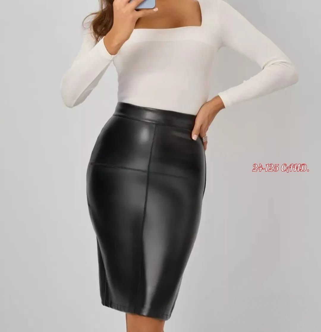 юбка из экокожи,юбка кожаная,юбка кожаная с разрезом,юбка кожзам,кожаная юбка карандаш