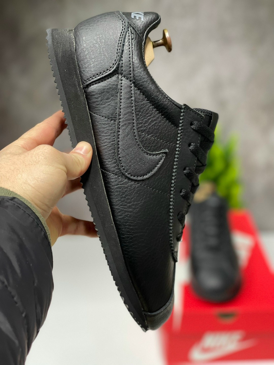 кроссовки мужские nike cortez,nike classic cortez leather black 749571-002,мужские nike classic cortez кожаные черные кроссовки,nike classic cortez leather,кроссовки мужские nike