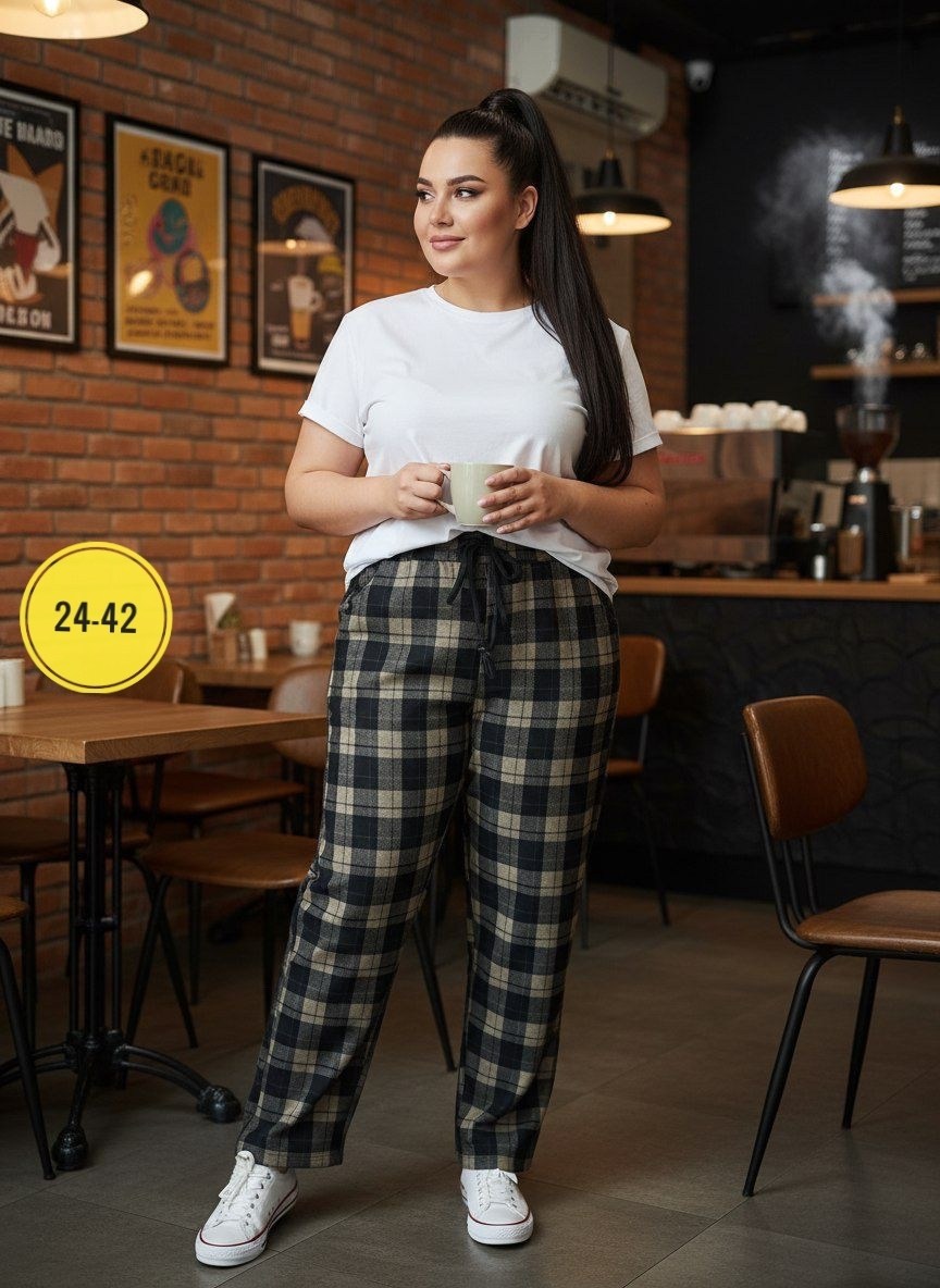 брюки в клетку женские,брюки женские,брюки джинсы,штаны в клетку,брюки женские теплые
