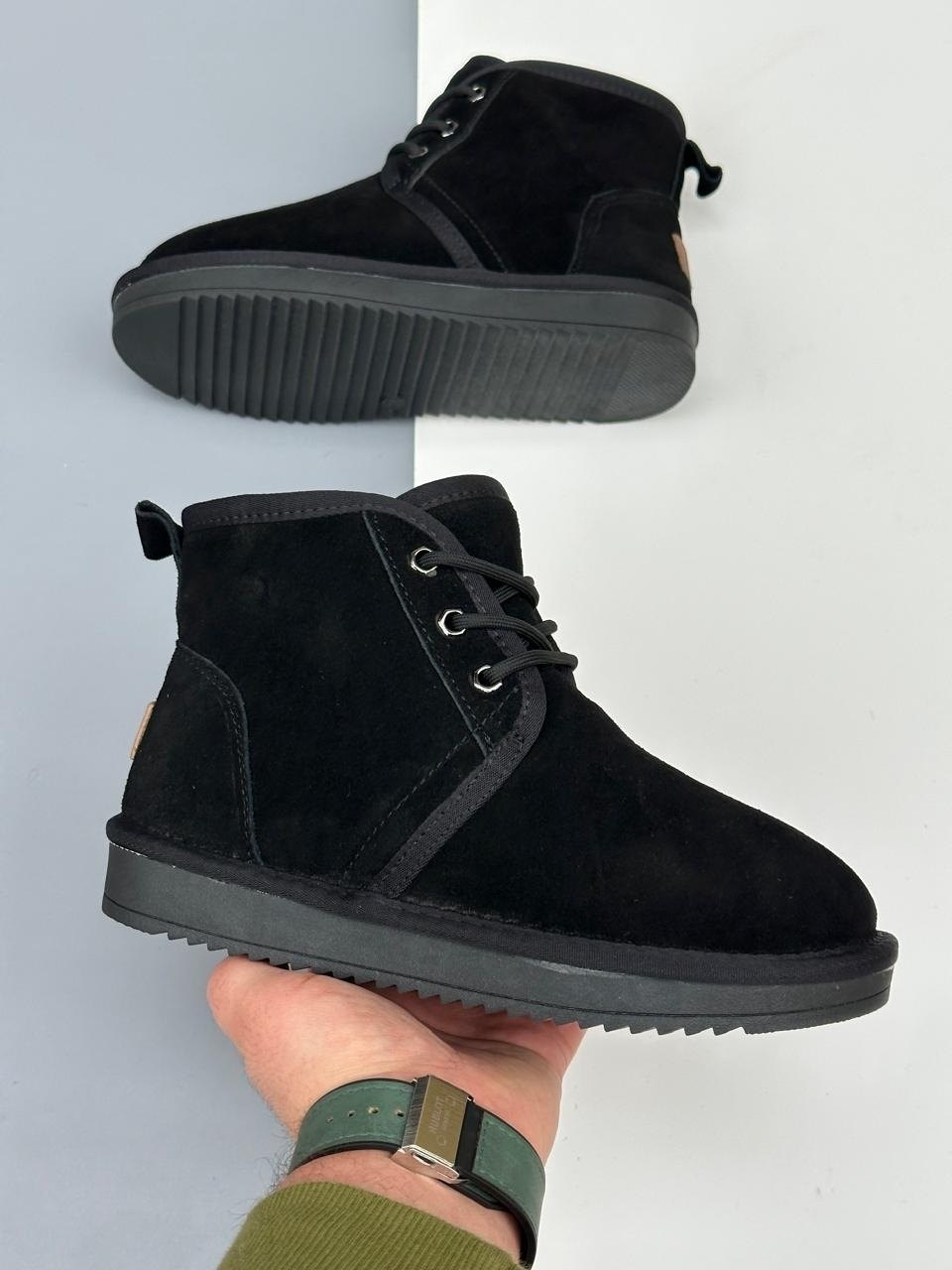 ,ботинки ugg мужские,мужские угги,зимние ботинки neumel boot black ugg черный,ugg mens neumel black