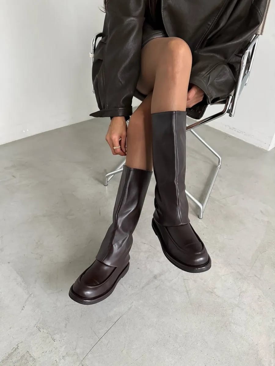 сапоги,осенние жокейские сапоги кожаные paris bacio,сапоги трубы,,женские сапоги