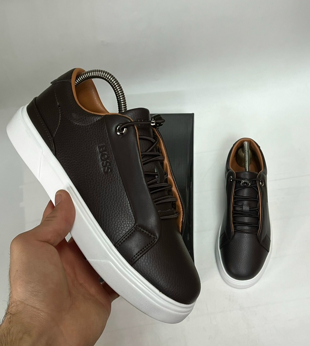 мужские кроссовки boss,кроссовки boss,,кроссовки hugo boss мужская кожаная повседневная спортивная ,кроссовка мужской