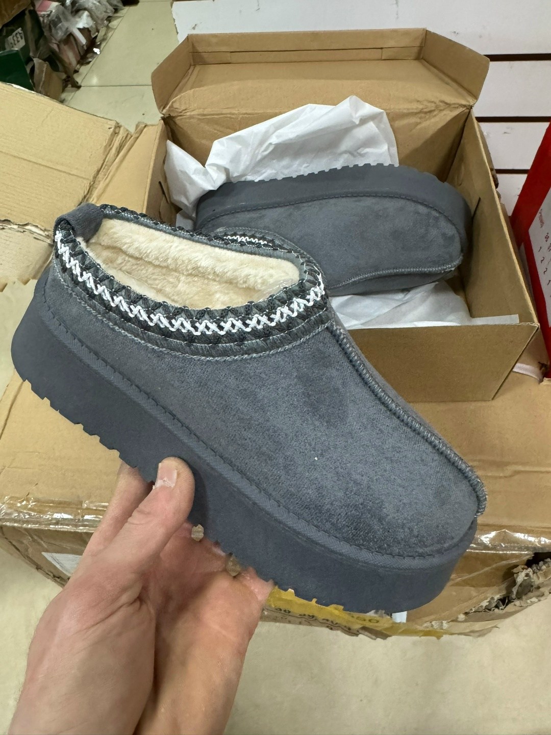 ,угги ugg snow ankle boot серый 39 ru,женские угги,модные угги,угги ugg