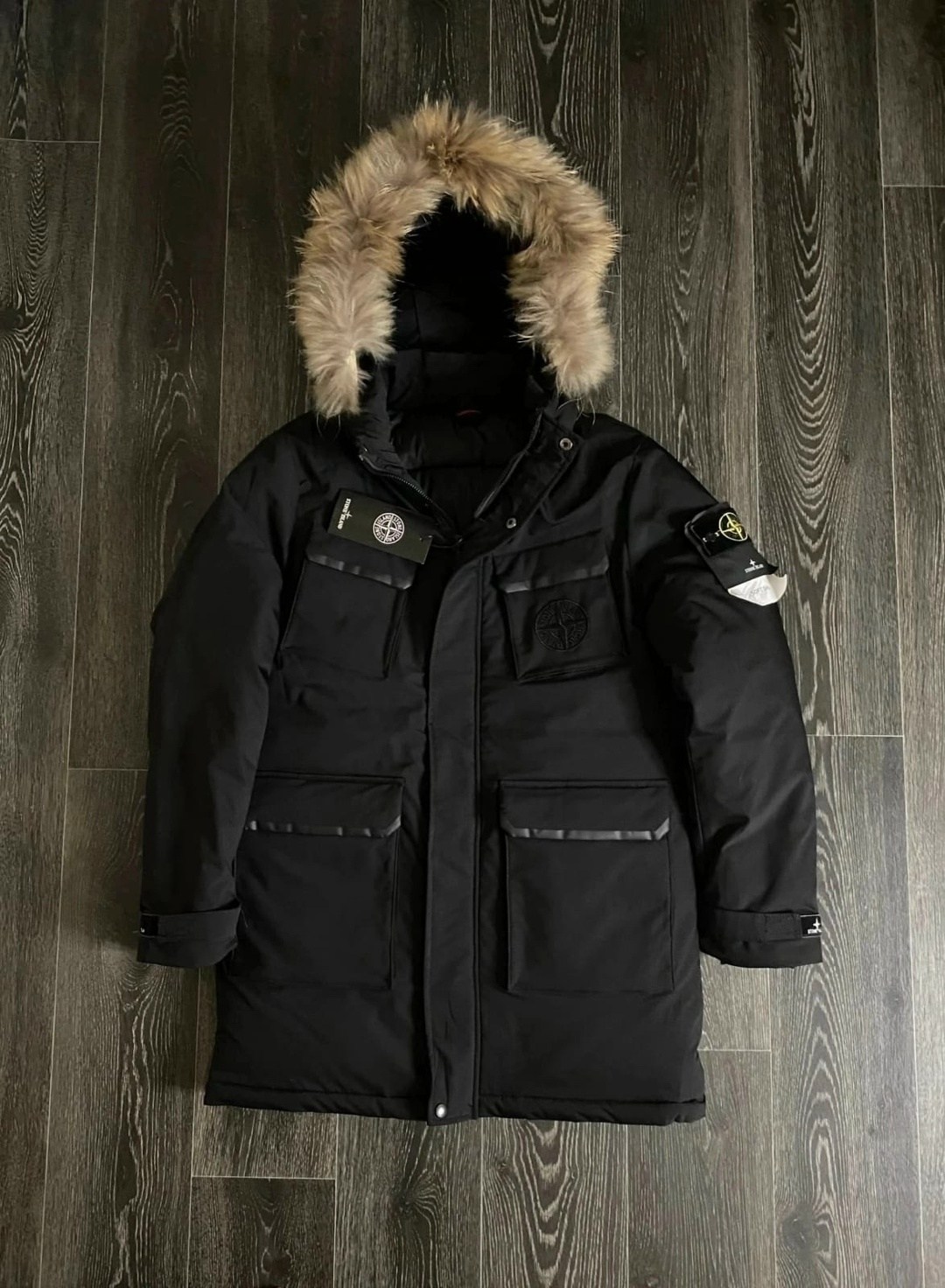 зимняя куртка stone island,куртка стон айленд зимняя,мужская зимняя куртка stone island,зимняя куртка,пуховик куртка зимняя парка stone island цвет черный