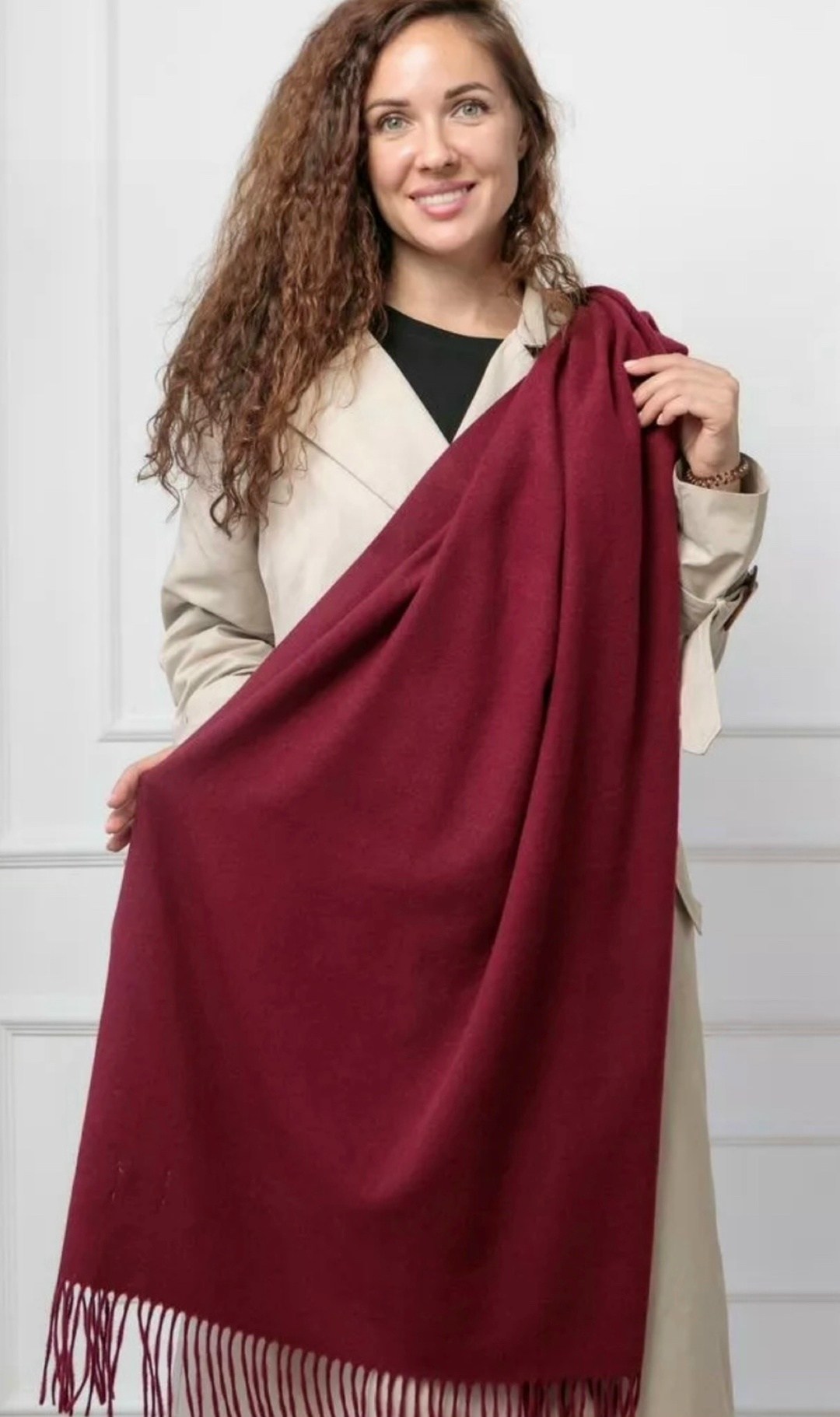 женский кашемировый шарф-палантин бордовый,палантин шарф кашемир легкий теплый однотонный,cashmere палантин,палантин женский,женский кашемировый шарф-палантин бордовый 180х70