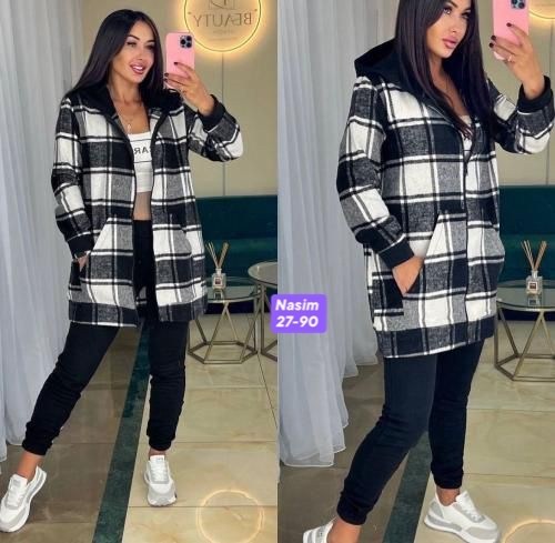 спортивный женский костюм двойка на флисе в клетку,костюм двойка кашемир,женский костюм на флисе,одежда женская больших размеров,комплект спортшик теплая рубашка в клетку с капюшоном карман кенгуру +ф