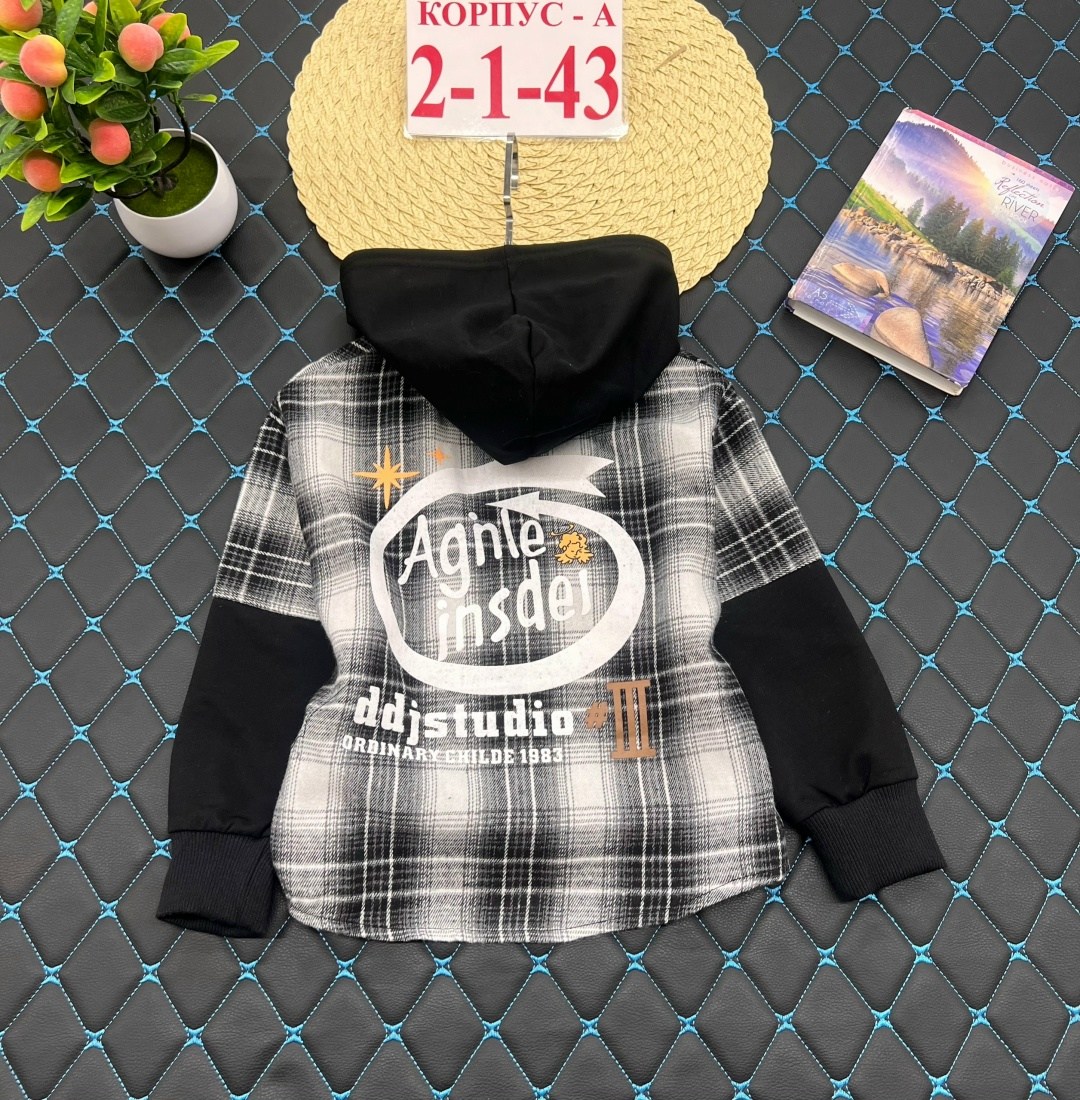 рубашка с капюшоном,детская рубашка,рубашка в клетку с капюшоном,рубашка для мальчика,рубашка с капюшоном мальчику