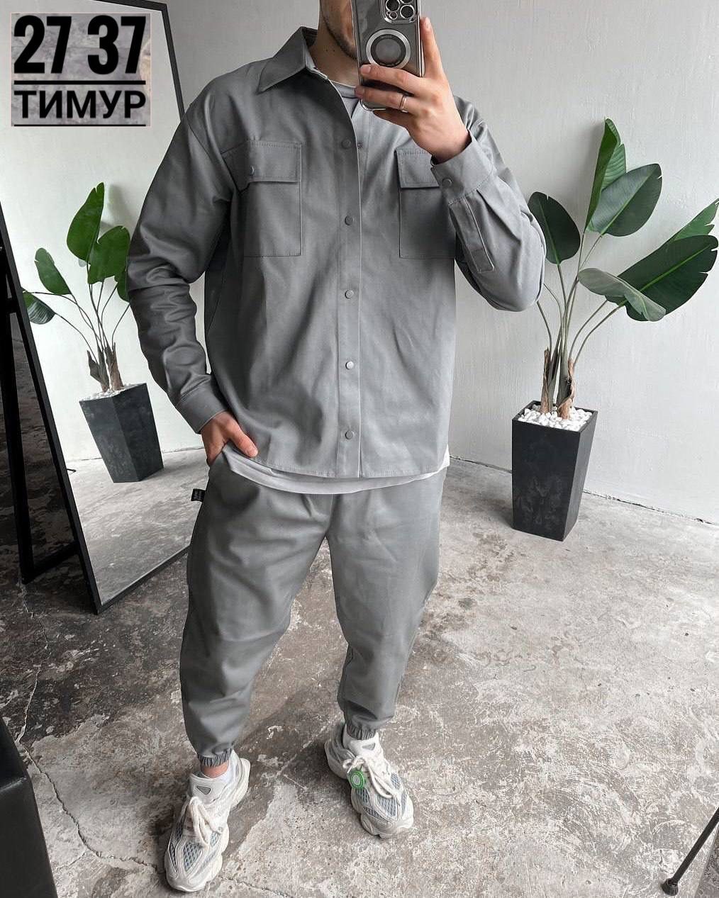 костюм мужской летний с брюками хлопок двойка рубашка штаны sunwert 233150368,костюм двойка мужской,костюм двойка для мужчин лен,рубашка и джоггеры,мужской повседневный костюм из рубашки и брюк