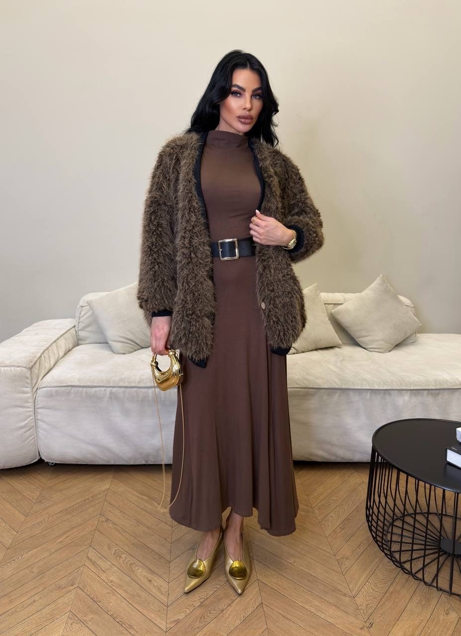 платье,длинное платье,трикотажное платье,трикотажное платье макси,коричневое платье