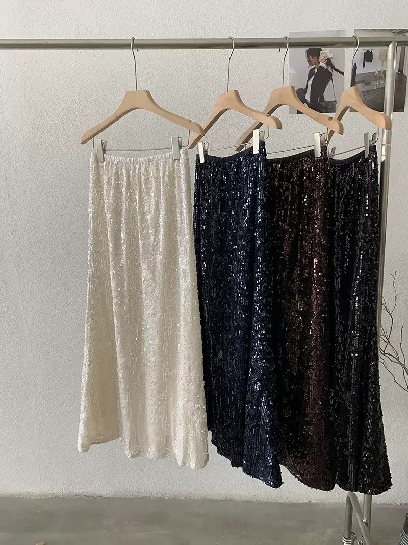 юбка с пайетками,юбка женская с пайетками,юбка пайетками бордовая,юбка макси с пайетками,однотонная элегантная бархатная юбка миди с блестками и разрезом