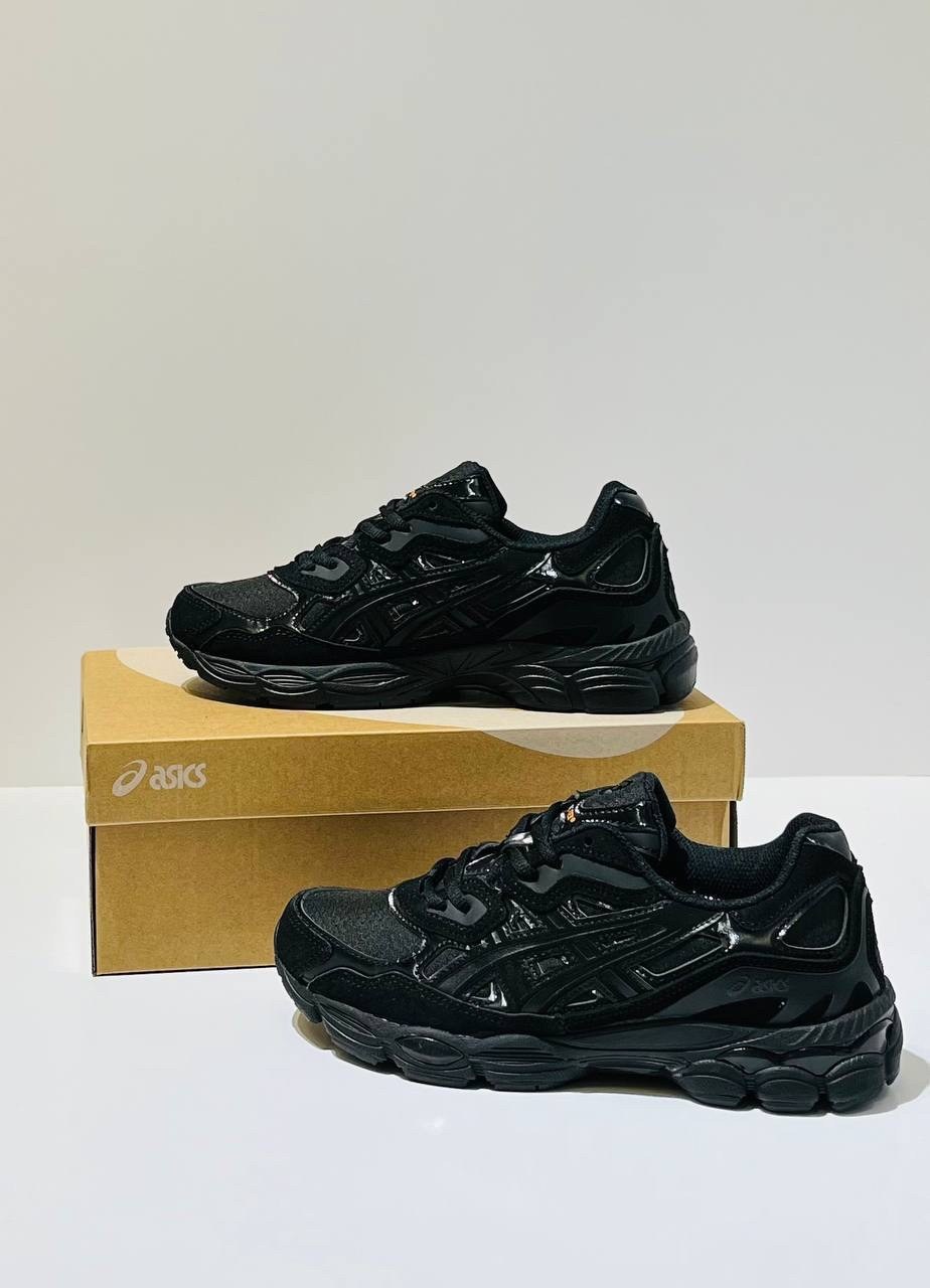 черные кроссовки,кроссовки asics gel-nyc,женские кроссовки,кроссовки для мужчин,спортивная