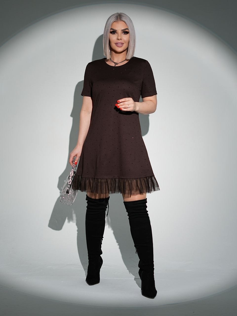 платье,женское платье с фатином,женское платье,платье черное,