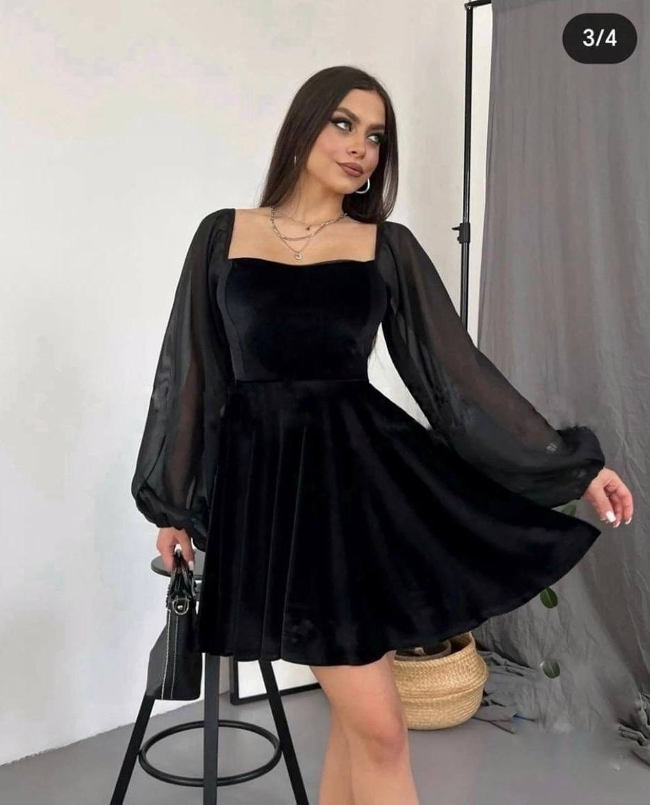 платье велюр,платье бархатное,платья из бархата,платье из велюра,платье черное