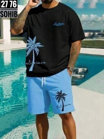 спортивный костюм летний мужской,костюм шорты футболка мужской,футболка и шорты комплект,мужской костюм с шортами,мужская мода
