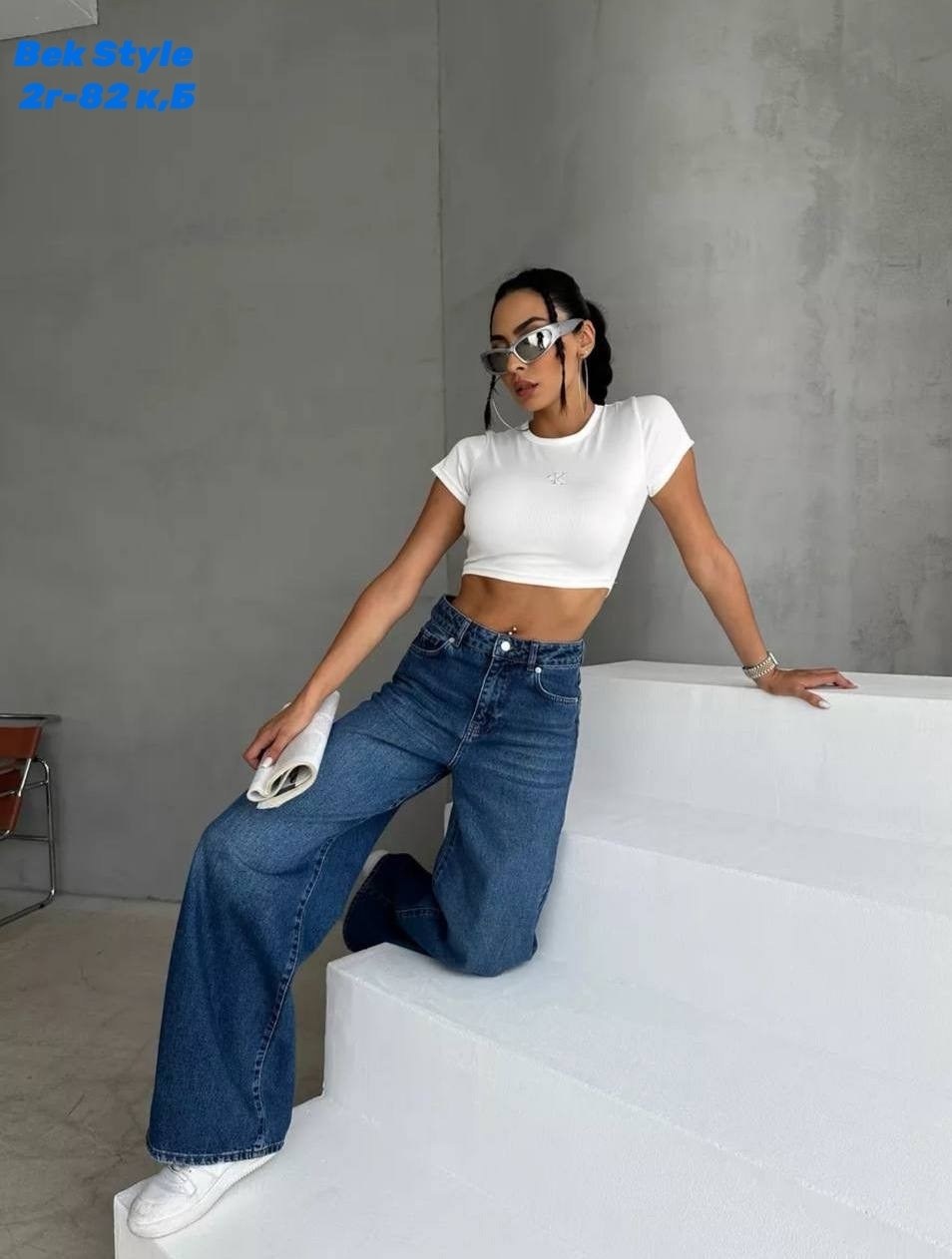 джинсы женские широкие,джинсы широкие,джинсы женские широкие с высокой посадкой багги палаццо zeo basic,джинсы широкие труба,широкие джинсы багги с высокой посадкой темно синие клеш zeo basic