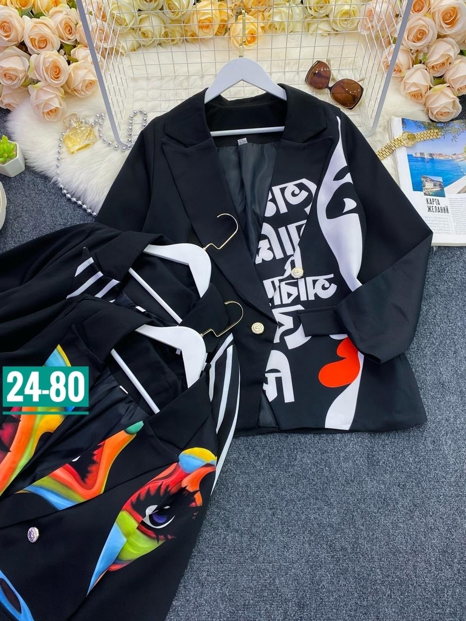 пиджак с принтом,пиджак женский,стильный пиджак,жакет с принтом