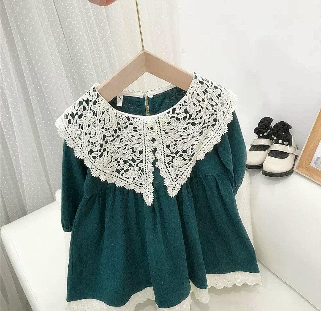 детское платье с кружевным воротником с длинным рукавом,детское платье msnynieco осень,детское платье с кружевным воротником,платье для маленьких девочек с кружевным воротником,осеннее платье для дево